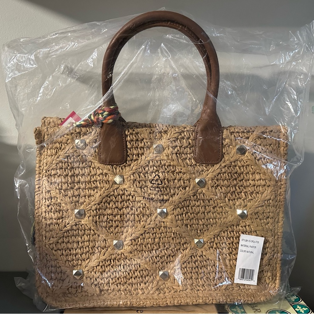 Vince Camuto Orla Tote Natural Straw - Picture 4 of 10